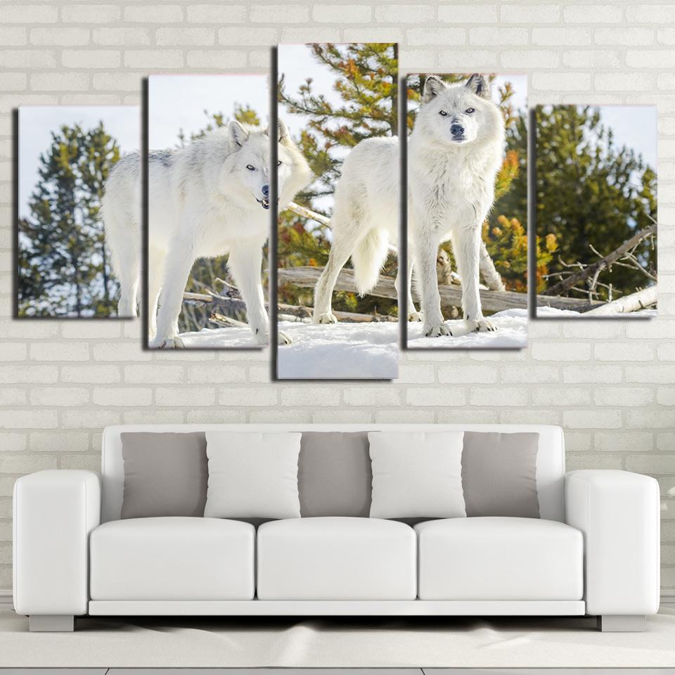 White Wolf 3 – Animal Canvas Wall Art