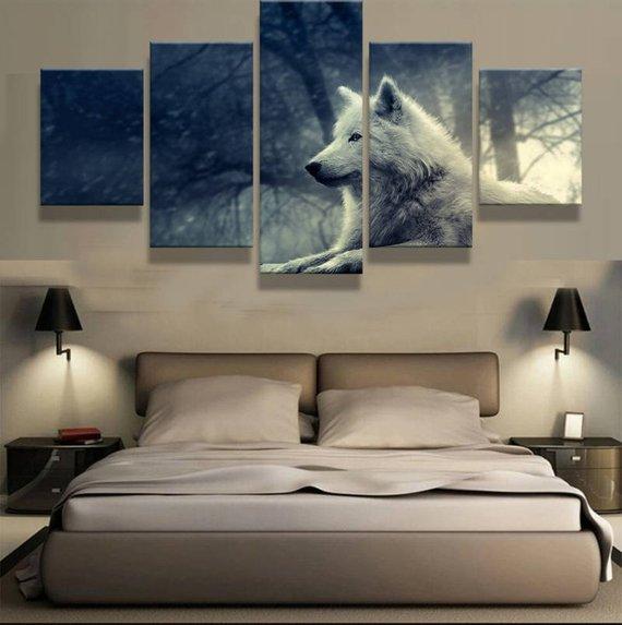 White Wolf 4 – Animal Canvas Wall Art