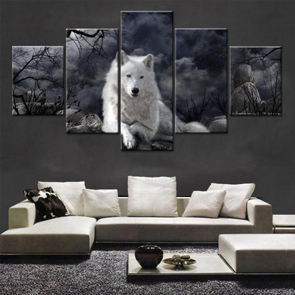 White Wolf – Animal Canvas Wall Art