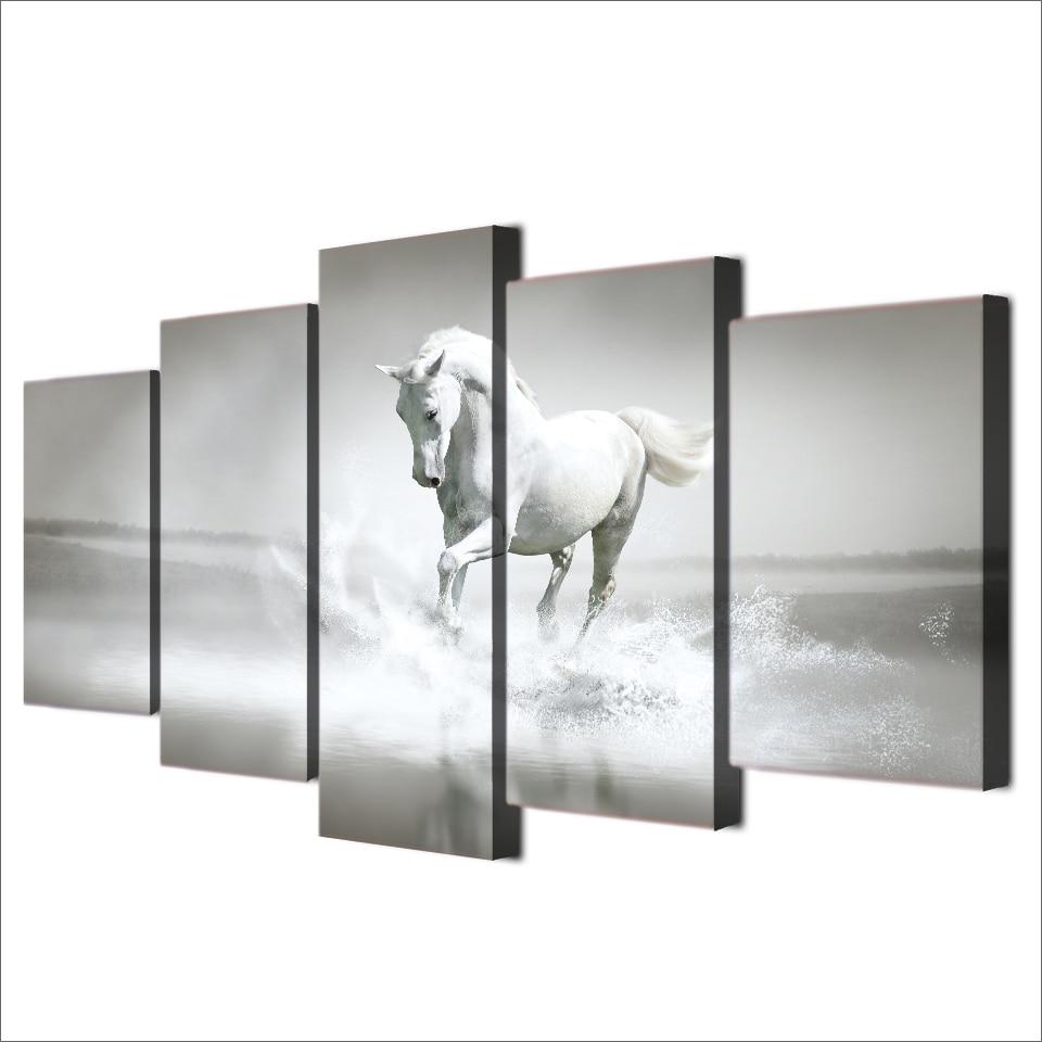 Whitehorse – Animal Canvas Wall Art