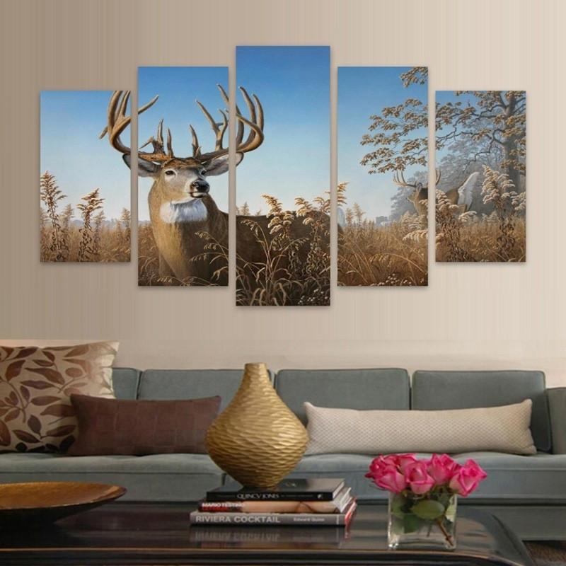 Whitetail Deer Bucks – Animal Canvas Wall Art