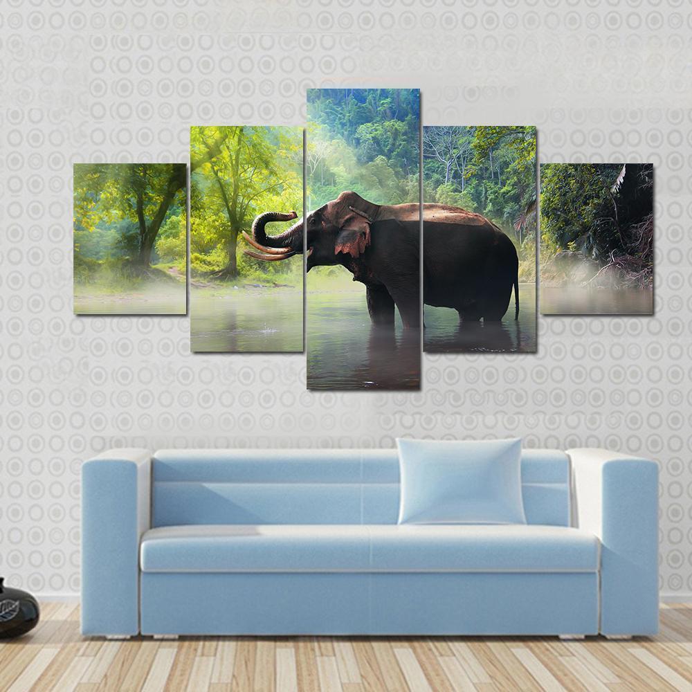 Wild Elephant – Animal Canvas Wall Art
