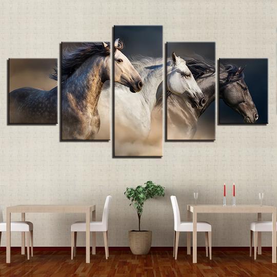 Wild Horses Running – Animal Canvas Wall Art