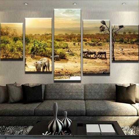 Wildlife Elephant – Animal Canvas Wall Art