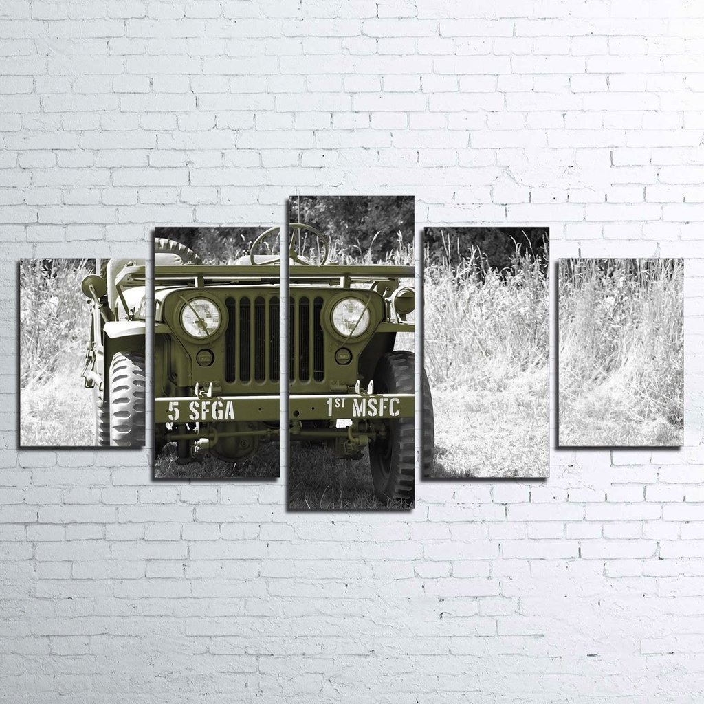 Willys Military Jeep – Automotive Canvas Wall Art