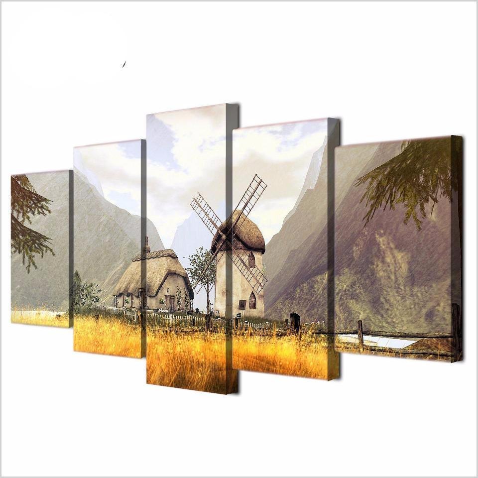 Windmill – Nature Canvas Wall Art
