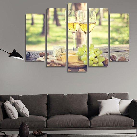 Wine And Fruit – Wine Canvas Wall Art