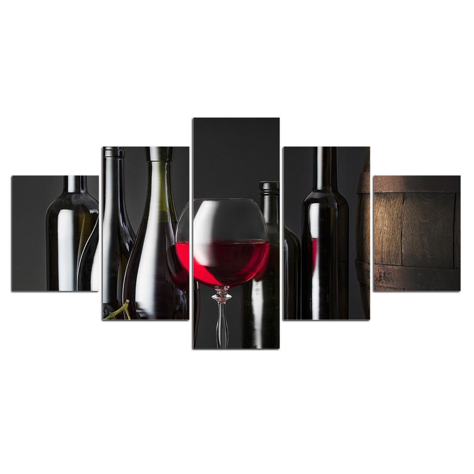 Wine Cabinet For Kitchen – Wine Canvas Wall Art