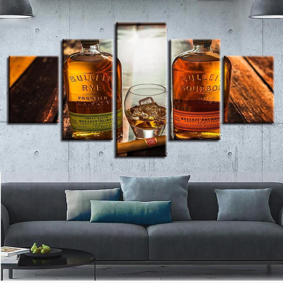 Wine Glass Cigar Bar Dinning Restaurant – Wine Canvas Wall Art