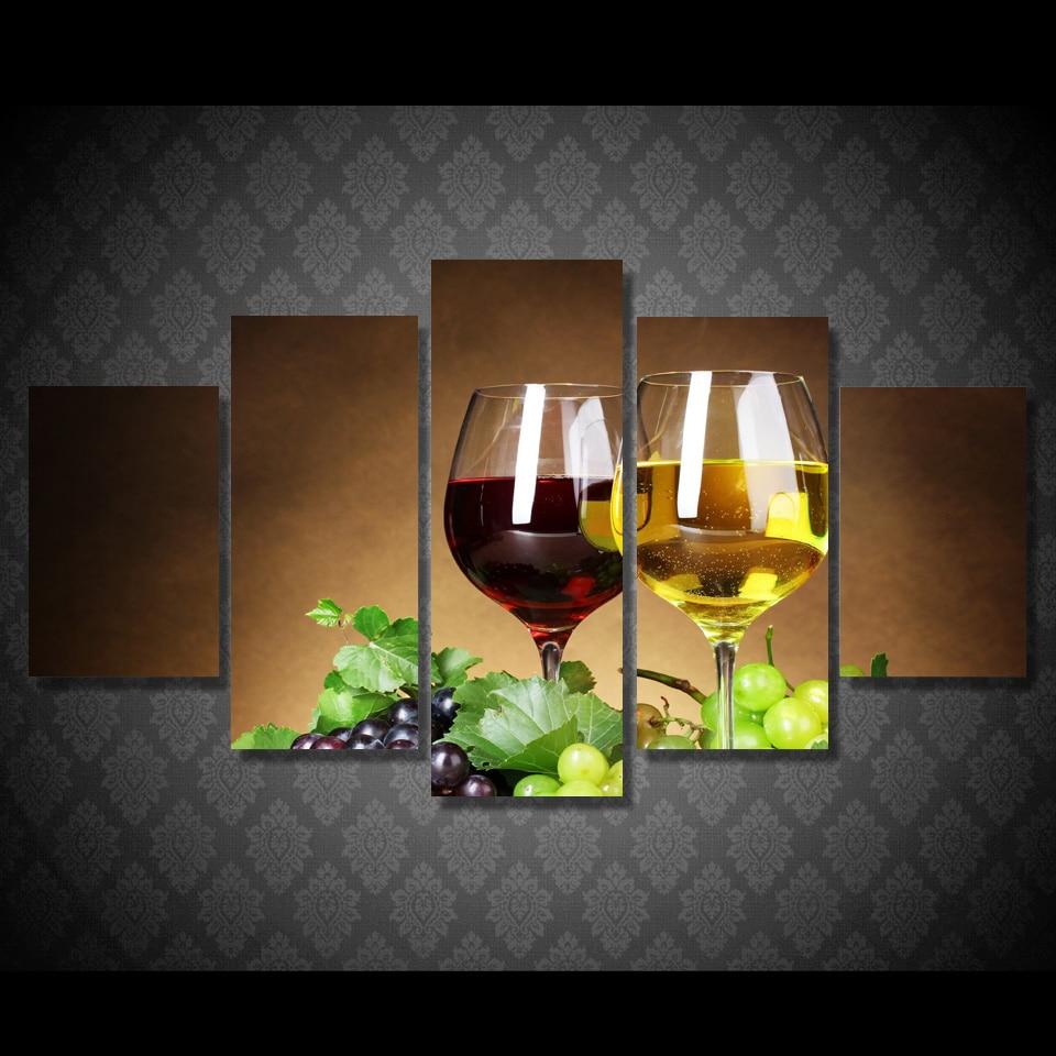 Wine Glasses Drink Alcohol – Wine Canvas Wall Art