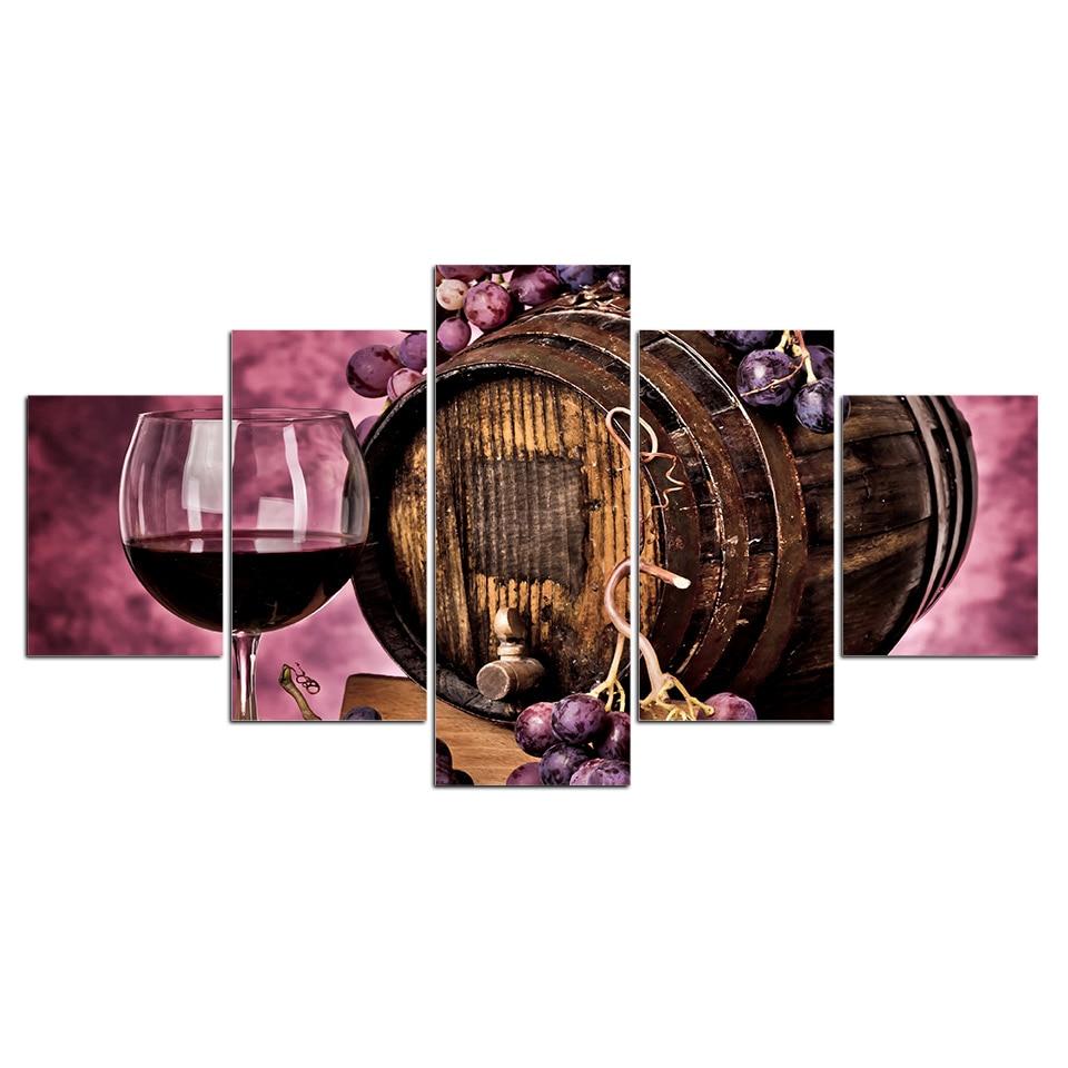 Wine Grapes Wine Racks 01 – Wine Canvas Wall Art
