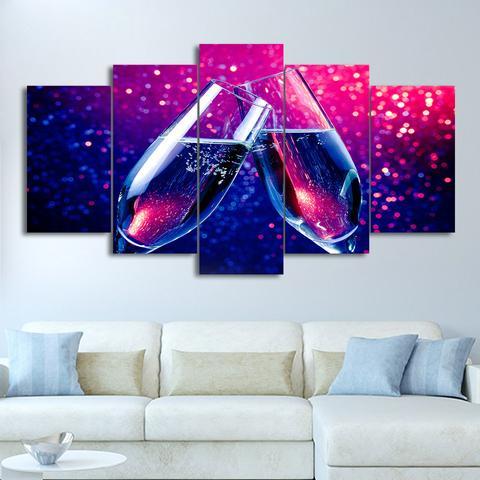 Wine Toast – Wine Canvas Wall Art