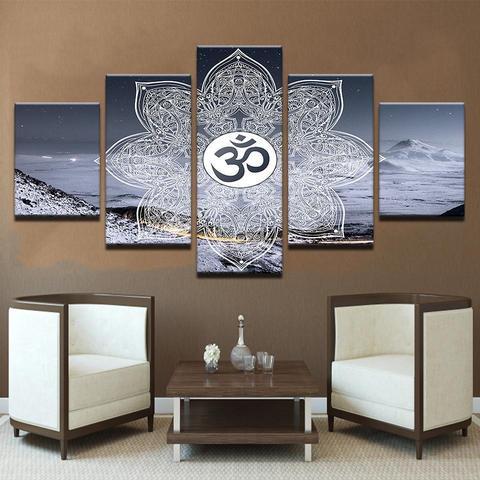 Winter Om – Religion Canvas Wall Art