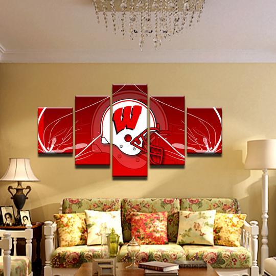 Wisconsin Badgers 9- Sport -Cv Canvas Wall Art