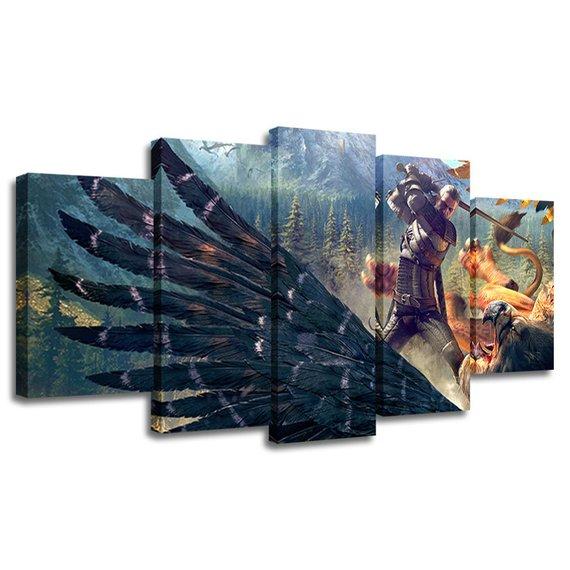 Witcher 3: Wild Hunt Eagle – Gaming Canvas Wall Art