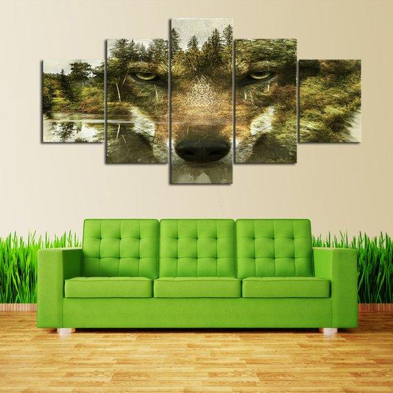 Wolf Forest 02 – Animal Canvas Wall Art