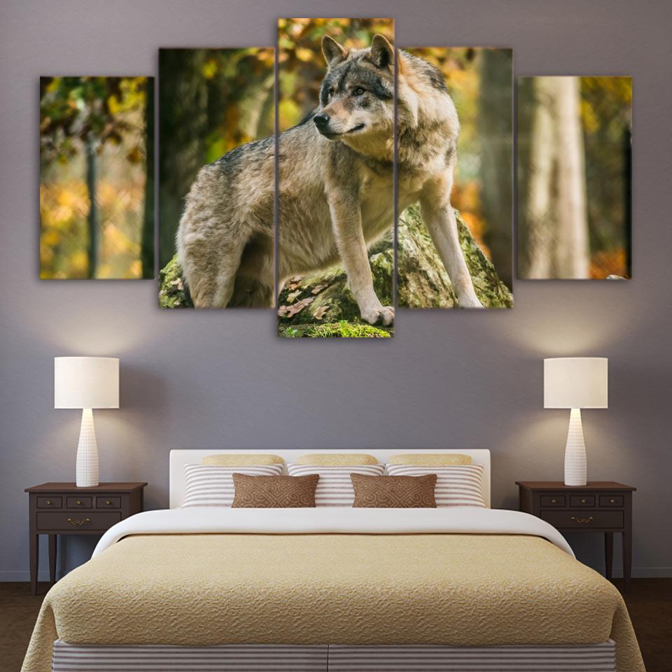 Wolf Forest Timber – Animal Canvas Wall Art