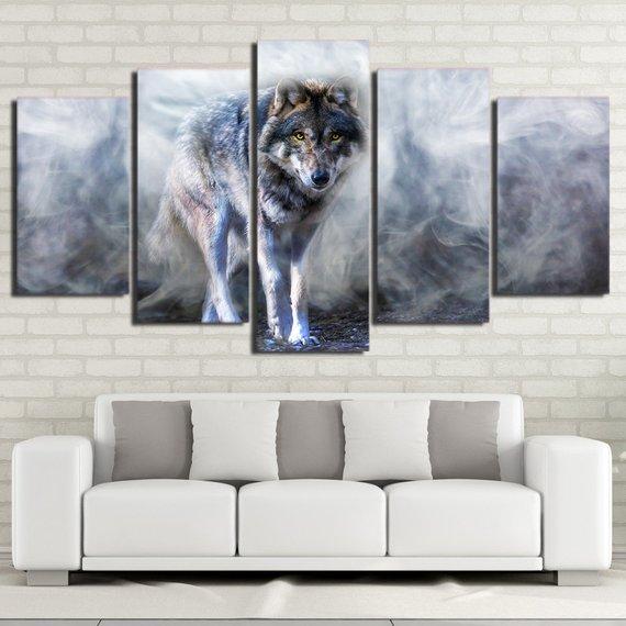 Wolf Of Smokey Mountain – Animal Canvas Wall Art