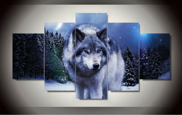 Wolf Wolves Animal – Canvas Wall Art
