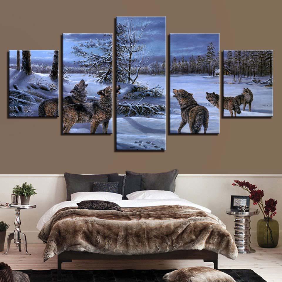 Wolfs 19 – Animal Canvas Wall Art