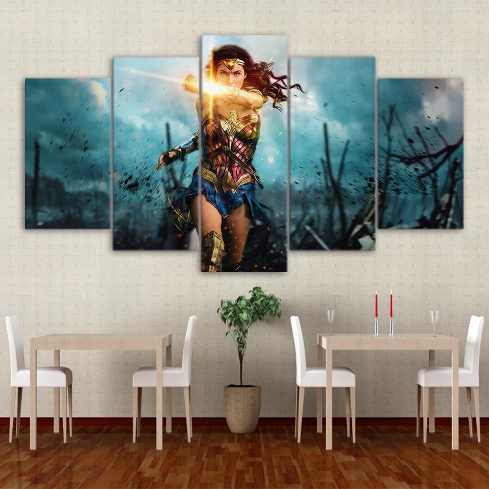 Wonder Woman Powerfull – Movie Canvas Wall Art