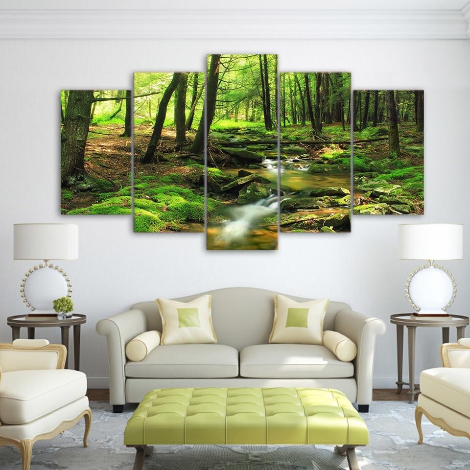 Woods Natural Water – Nature Canvas Wall Art