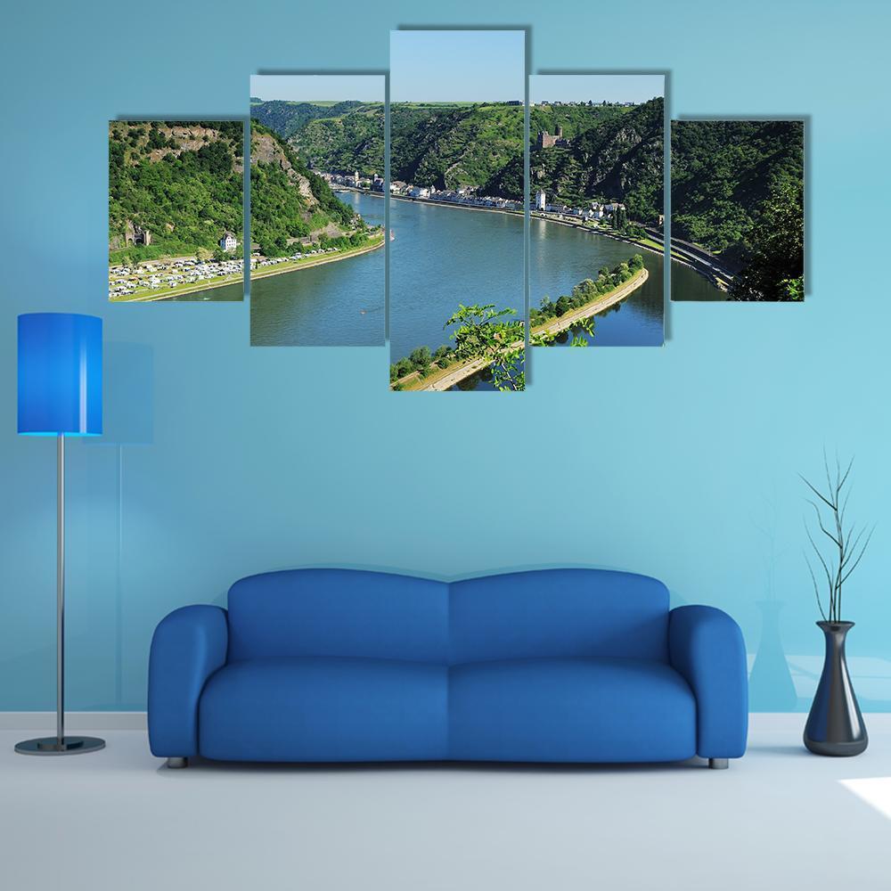 World Heritage Middle Rhine Valley At The Loreley – Nature Canvas Wall Art