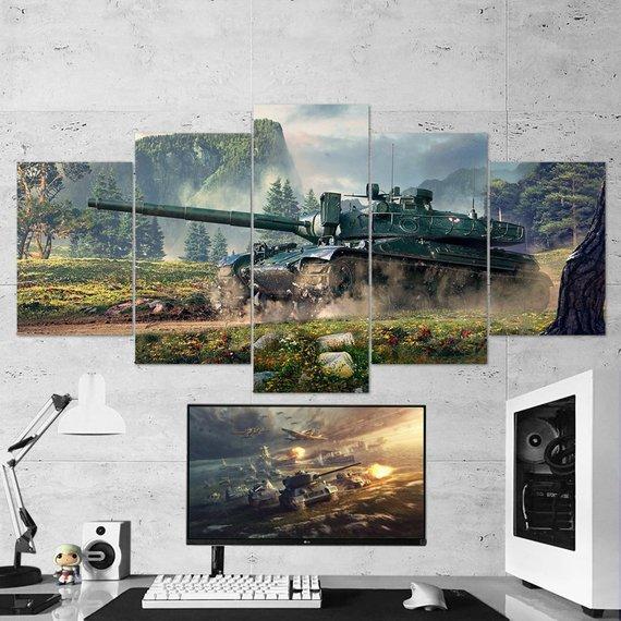 World Of Tanks Amx 30 B Destroyers – Gaming Canvas Wall Art