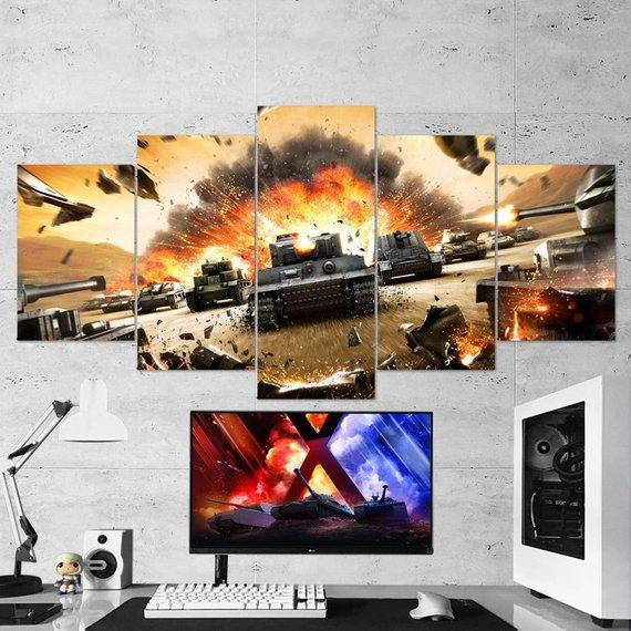 World Of Tanks Destroyers 02 – Gaming Canvas Wall Art