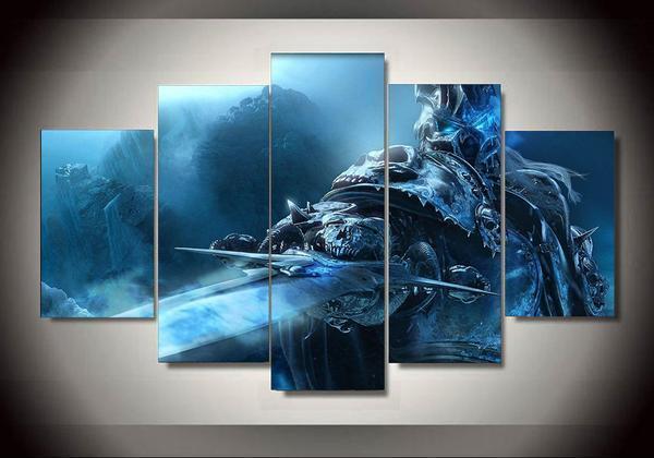 World Of Warcraft 2 Lich King Gaming Canvas Wall Art