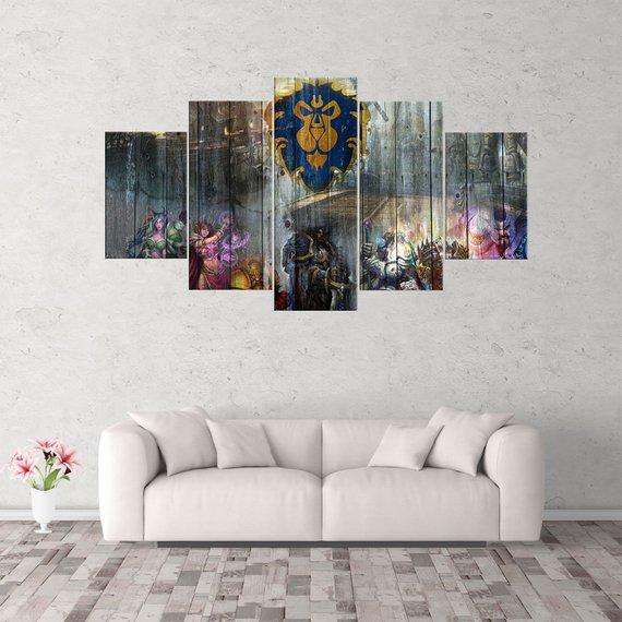 World Of Warcraft Alliance 1 – Gaming Canvas Wall Art