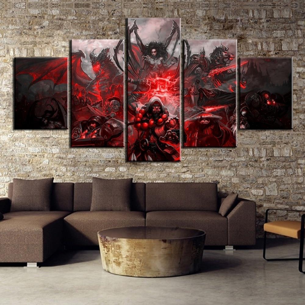 World Of Warcraft Fighting Gaming Canvas Wall Art