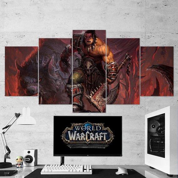 World Of Warcraft Garrosh Hellscream 09 – Gaming Canvas Wall Art