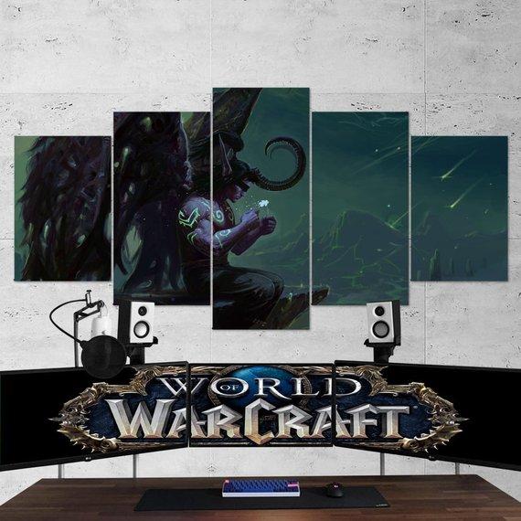 World Of Warcraft Illidan Stormrage 02 – Gaming Canvas Wall Art