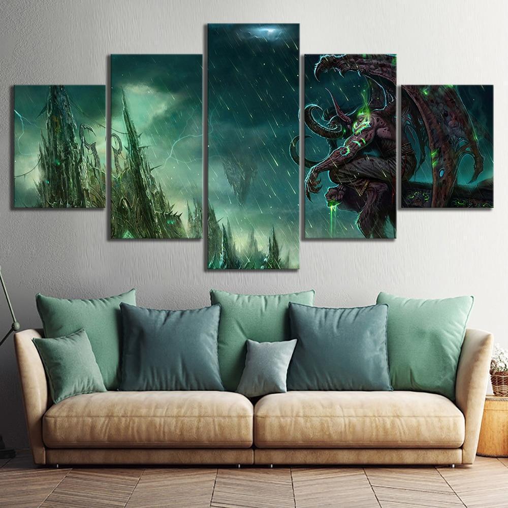 World Of Warcraft Illidan Stormrage Poster 2 Gaming – Canvas Wall Art