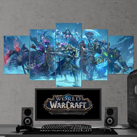 World Of Warcraft Knights Of The Frozen Throne 05 – Gaming Canvas Wall Art
