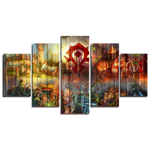 World Of Warcraft Modern Home – Cartoon Canvas Wall Art