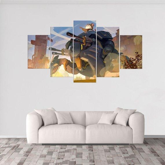 Wrecking Ball Overwatch – Gaming Canvas Wall Art