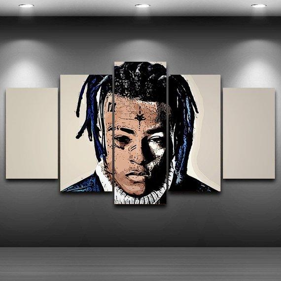 Xxxtentacion Art Portrait Famous Person Canvas Wall Art