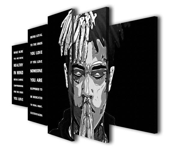 Xxxtentacion Last Powerful Message – Abstract Canvas Wall Art