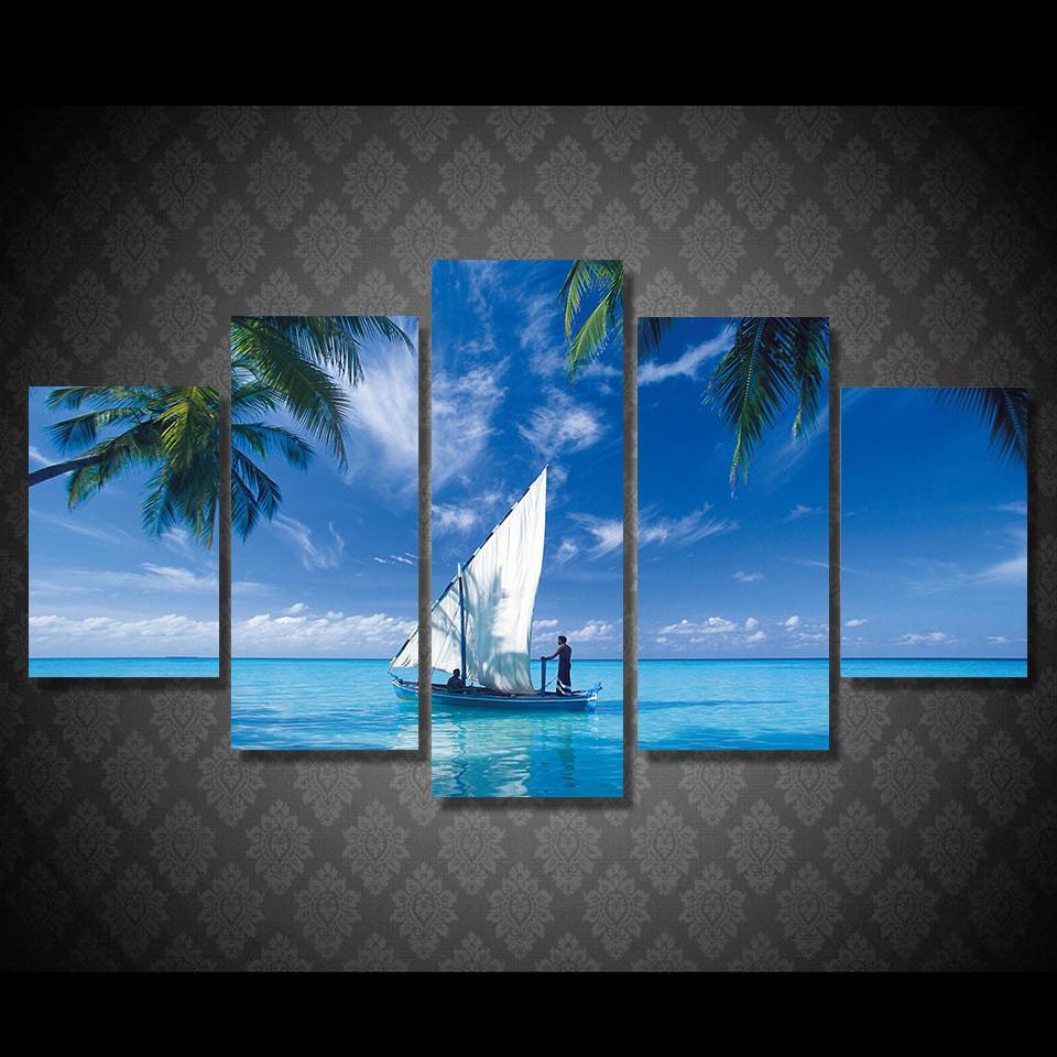Yahta More Volny Space Canvas Wall Art