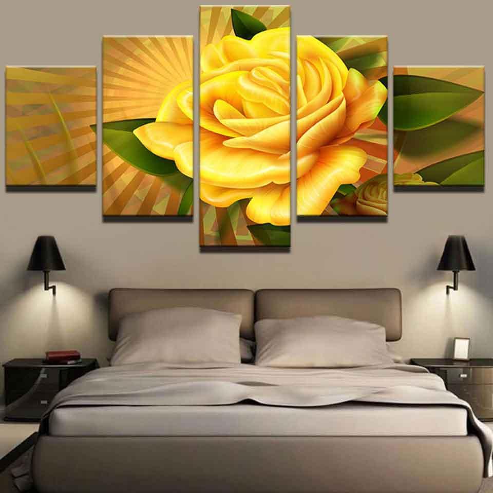 Yellow Flowers 1 – Nature Canvas Wall Art