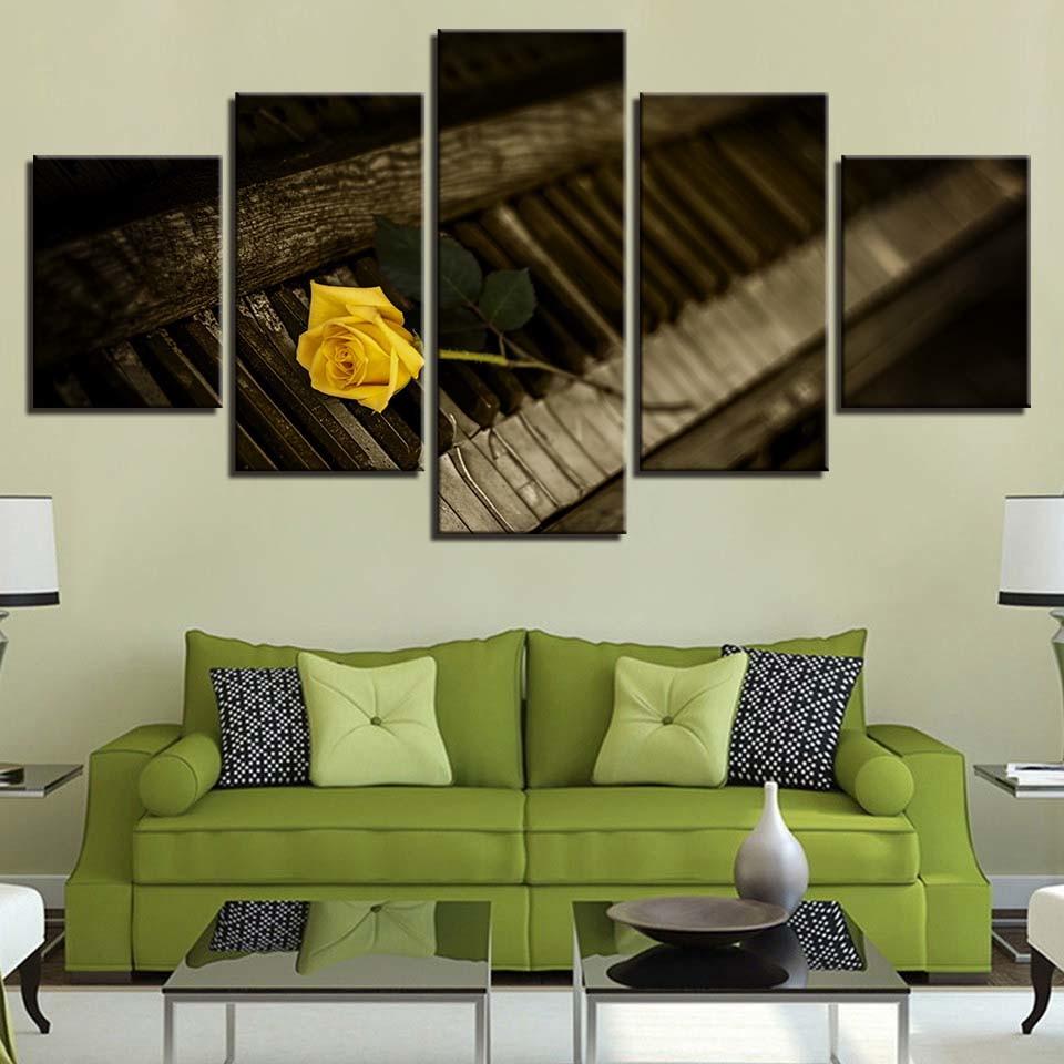 Yellow Rose Flower 6 – Nature Canvas Wall Art