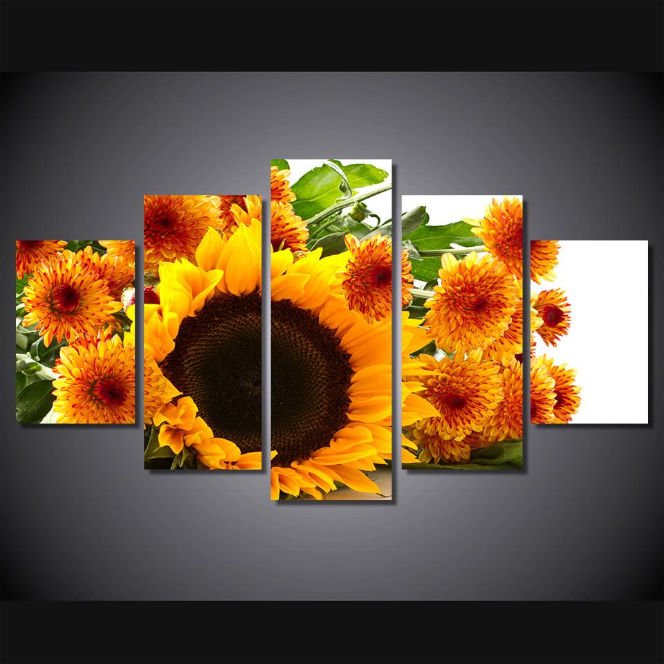 Yellow Sunflower – Nature Canvas Wall Art