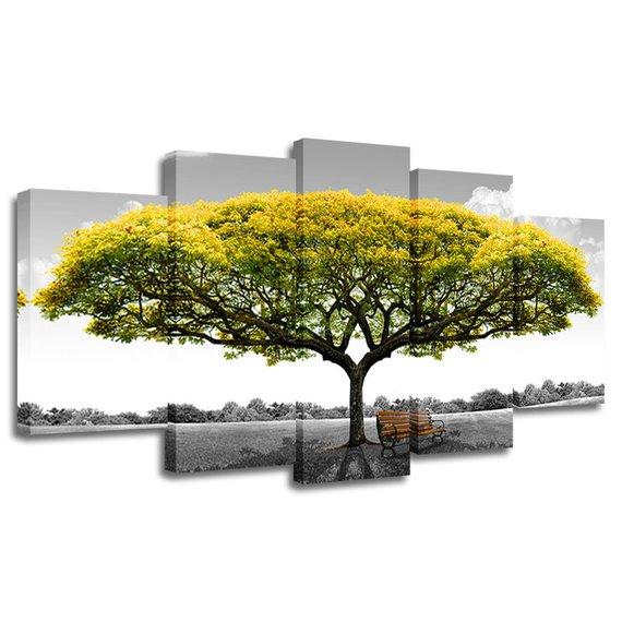 Yellow Tree – Nature Canvas Wall Art