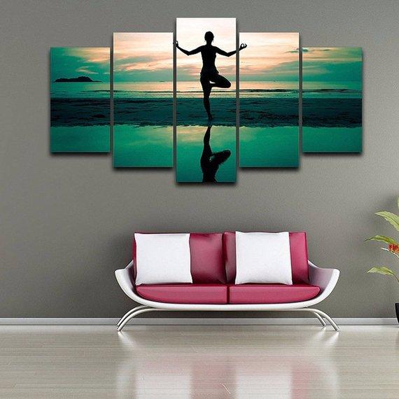 Yoga 6 – Abstract Canvas Wall Art