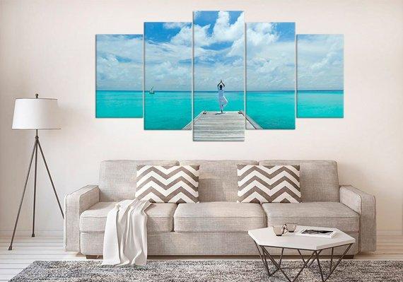Yoga Modern Small – Nature Canvas Wall Art
