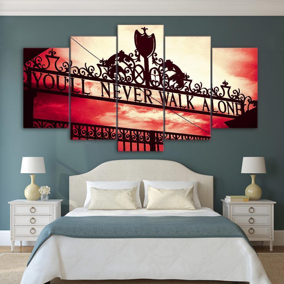 You Will Never Walk Alone Liverpool Fc Anthem Sport – Canvas Wall Art