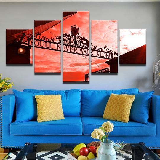 You’Ll Never Walk Alone Liverpool Fc Football Club Red – Sport Canvas Wall Art