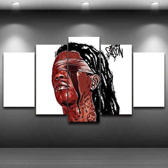 Young Thug Rock Singer Music Canvas Wall Art